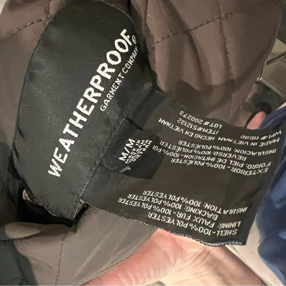 Weatherproof garment company reversible faux fur full zip up vest brown winter - Picture 14 of 16